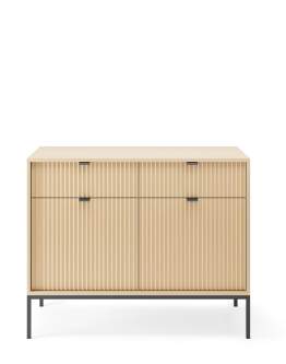 Komoda ryflowana Nova dąb Vincenza z szufladami (KSZ104)