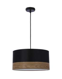 Lampa wisząca Porto z abażurem czarna (31-17598)