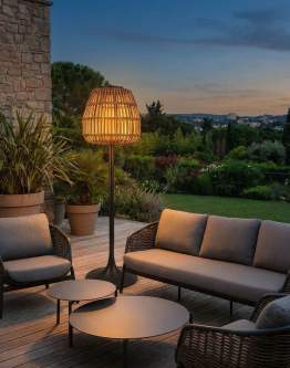 Lampa ogrodowa stojąca, solarna Borneo