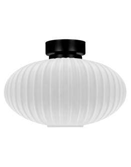 Lampa sufitowa plafon z ryflowanym kloszem Peso K-5671