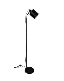 Prosta lampa podłogowa czarna 166 cm Zana 51-02853