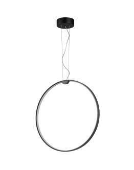 Lampa ring LED Acirculo czarna 60 cm