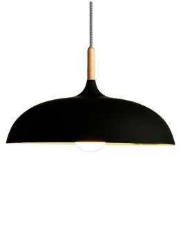 Lampa wisząca Saucer czarna
