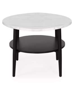 Ława Ella B biały, efekt marmuru 60x45 cm