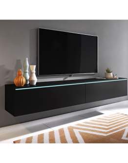 Szafka pod telewizor LED czarny grafit Lowboard D180 (LOWD180ZZ)