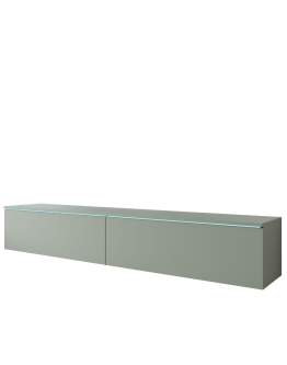 Szafka pod telewizor LED mglista zieleń Lowboard 180 (LOWD180C)