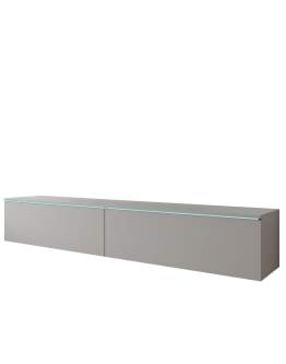Szafka RTV LED szary pallad Lowboard D180 (LOWD180M)