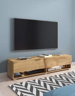 Szafka pod telewizor 100 cm wisząca/stojąca dąb wotan Lowboard A (LOWA100WW)