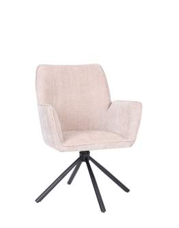 Krzesło obrotowe z podłokietnikami Lozano, beżowe (S2417)