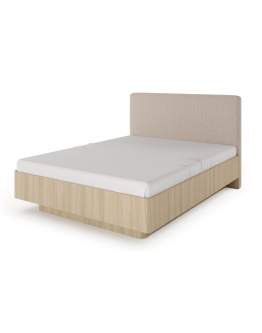 Łóżko 160 z pojemnikiem i tapicerowanym wezgłowiem Viki D