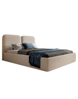 Łóżko tapicerowane do sypialni Desio (slim 9) z pojemnikiem 140x200, 160x200, 180x200 cm