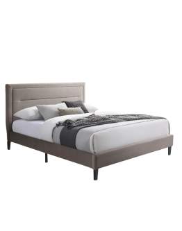 Łóżko Malaga Velvet Ciemny Beż 160x200 cm