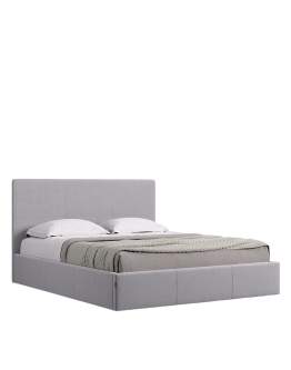 Łóżko do sypialni tapicerowane z pojemnikiem Lily