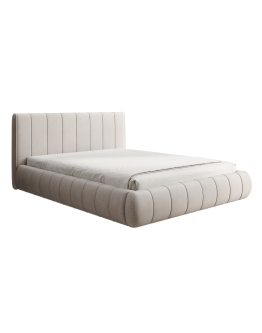 Łóżko tapicerowane z pojemnikiem Molly (21) z ozdobną kedrą 140/160/180/200