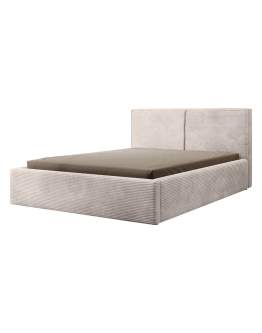 Łóżko tapicerowane ze stelażem i pojemnikiem Inez 140/160/180