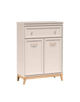 Mała Komoda Windsor W-4 kaszmir 92 cm – wysoka komoda do sypialni i salonu
