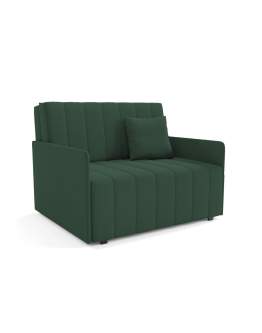 Mała dwuosobowa sofa prążkowana z funkcją spania Neo II 120 cm
