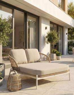 Leżanka ogrodowa 2-osobowa Malta