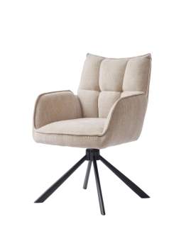 Otočná stolička Marilla s podrúčkami (51080004), béžová