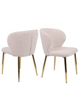 Scaun de dining Meg, picioare aurii