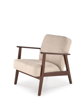 Křeslo do obývacího pokoje Milano 1S, retro, béžové