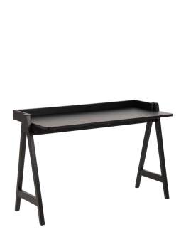 Designerskie biurko Miso, czarne, fornir dębowy (85597)