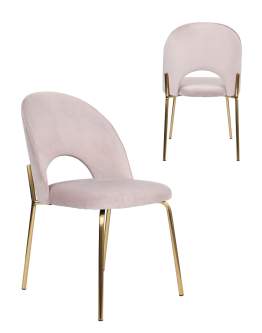 Scaun Molly Gold gri deschis