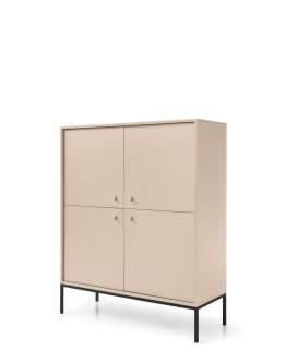 Komoda Mono (MK104), beżowa/czarna