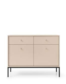 Komoda Mono z szufladami (MKSZ104), beżowa/czarna