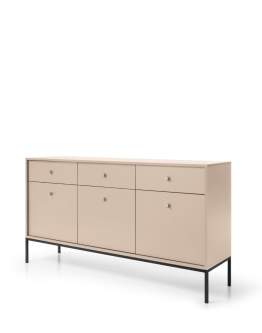 Komoda Mono z szufladami (MKSZ154), beige/black