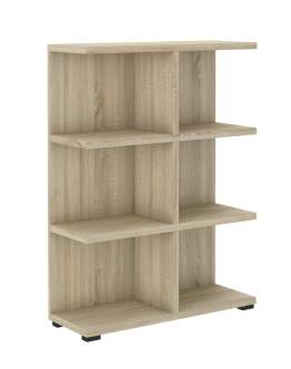 Otwarty Regał na książki More 06 Dąb Sonoma 113x83 cm