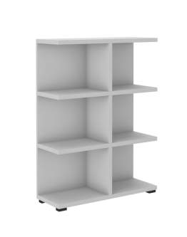 Otwarty Regał na książki More 06 Jasny Szary 113x83 cm