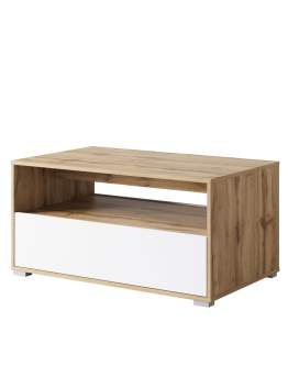 Stolik kawowy z zamykaną szafką Nairobi II wotan/biały (NAIS02W2)