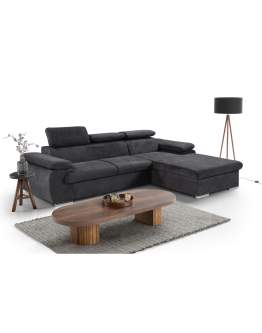 Narożnik Capri z funkcją spania i regulowanymi zagłówkami 284 cm