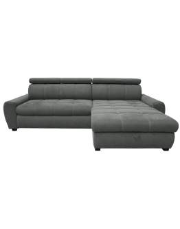 Narożnik z ruchomymi zagłówkami Fenix z funkcją spania 277 cm