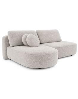 Narożnik do salonu Pedro z funkcją spania i obłą formą 260 cm