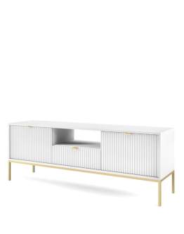 Szafka RTV Nova (RTV154), biała/złota