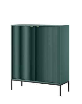 Komoda ryflowana Nova zielona (K104)