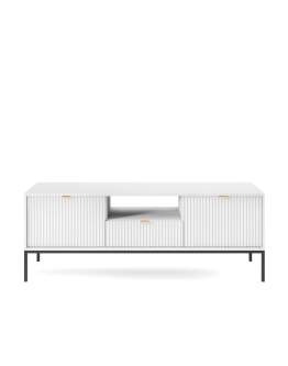 Szafka RTV Nova (RTV154), biało/czarna