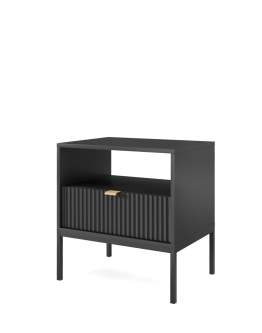 Szafka nocna Nova czarna/czarna (S54)