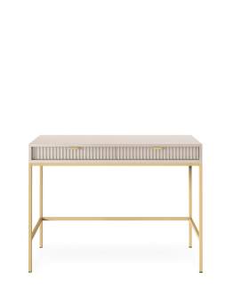 Toaletka Nova kaszmirowa (T104), konsola do przedpokoju, kaszmir/gold