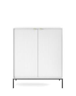 Komoda ryflowana Nova biała (K104)