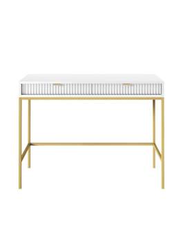 Toaletka Nova biało/złota (T104), konsola do przedpokoju