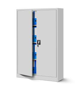 Biurowa szafa metalowa KEVIN: szara 90x140 (1035)