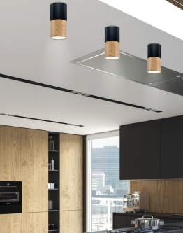 Stropná lampa, čierna (2282862)