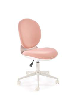 Fotel obrotowy dla dzieci Orion 2, biały/różowy