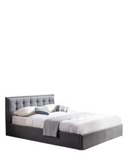 Pat cu tăblie decorativă și spațiu de depozitare Padva (160x200 cm)