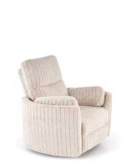 Fotel Pegas z funkcją elektrycznego rozkładania, obracania i kołyski, beżowy