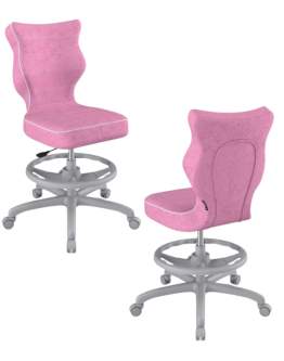 Krzesło dziecięce Entelo Petit z podnóżkiem 146-176,5 cm, Szara Podstawa