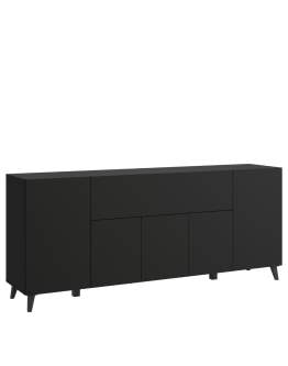 Komoda 180 cm czarna Phuket laminat (PHUS180Z)